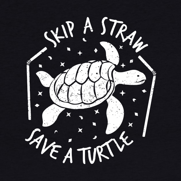 Skip a Straw Save a Turtle for Earthday - Vintage Retro Design T Shirt 4 by luisharun